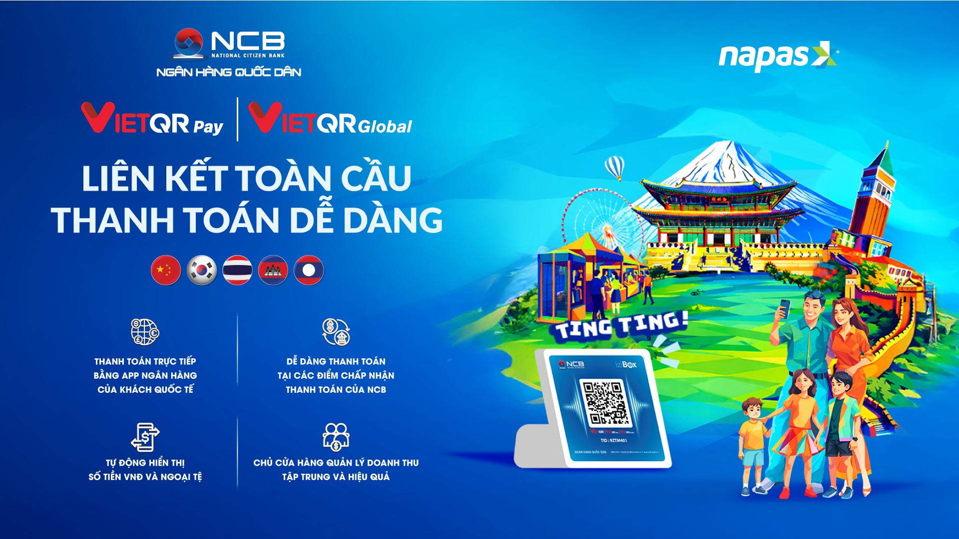 NCB tiên phong cung cấp giải pháp thanh toán qua mã QR dành cho khách quốc tế- Ảnh 2.