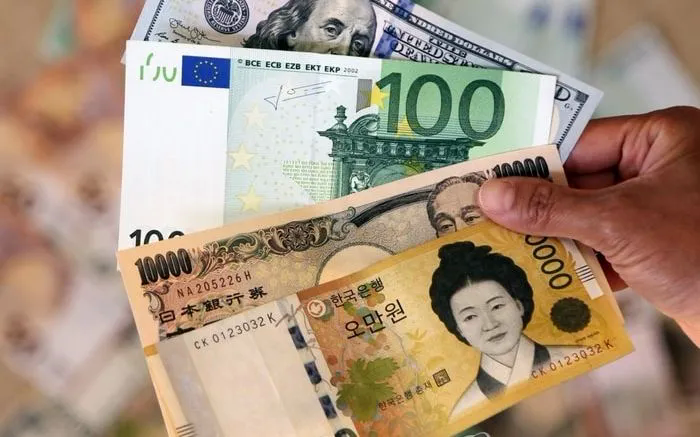 Đồng won Hàn Quốc. Ảnh: Yonhap
